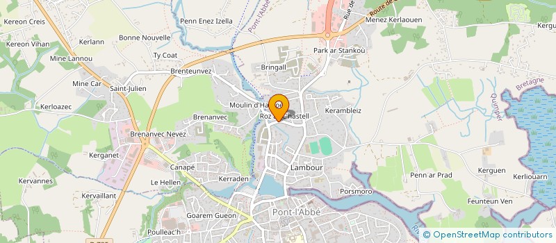 localisation de l'entreprise L'ALCHITECTE  PONT-L'ABBE