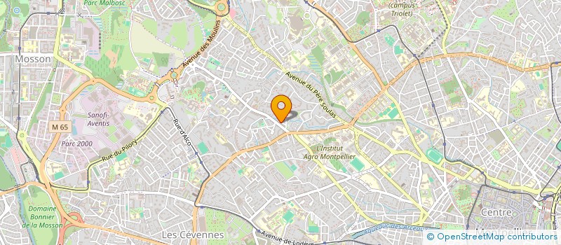 localisation de l'entreprise L' ALCOOL ET LES PROCHES à MONTPELLIER