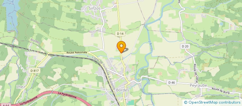 localisation de l'entreprise L'ALCOVE  BORDES