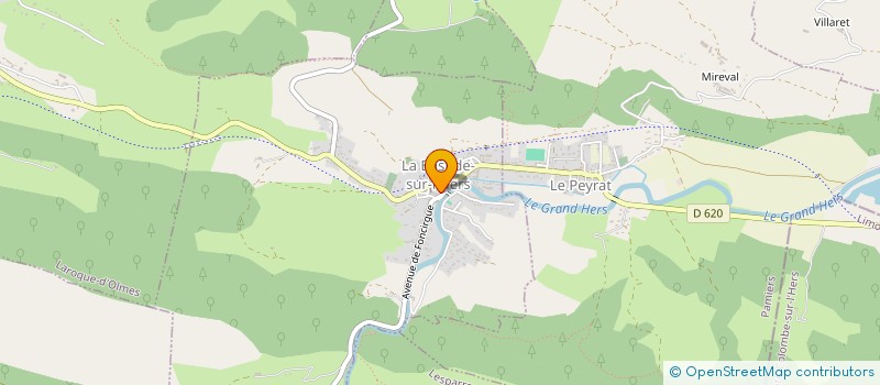 localisation de l'entreprise L'ALEGRIA à LA BASTIDE-SUR-L'HERS