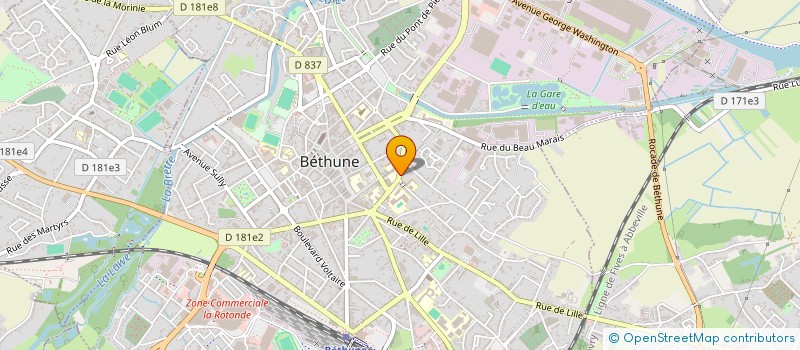 localisation de l'entreprise L'ALFAGA  BETHUNE