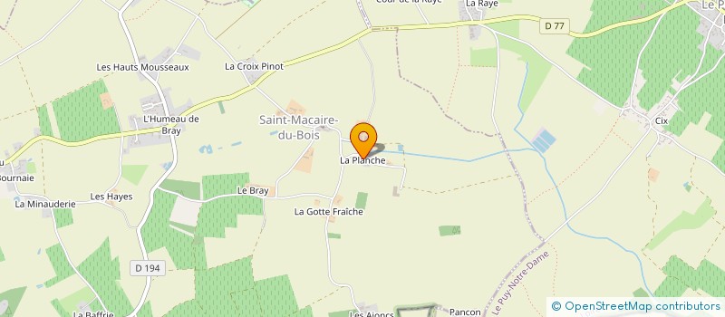 localisation de l'entreprise L'ALGEARD  SAINT-MACAIRE-DU-BOIS