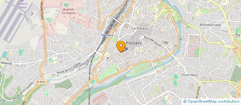 localisation de l'entreprise L'ALGUE à POITIERS