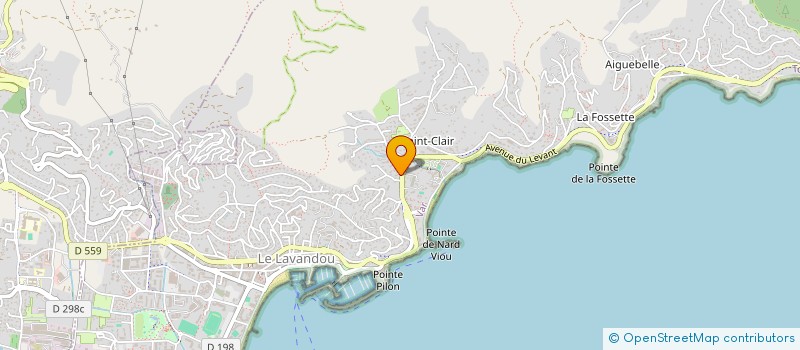 localisation de l'entreprise L'ALGUE BLEUE à LE LAVANDOU