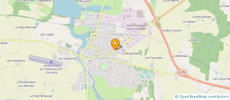 localisation de l'entreprise L'ALHAMBRAS  OMBREE D'ANJOU