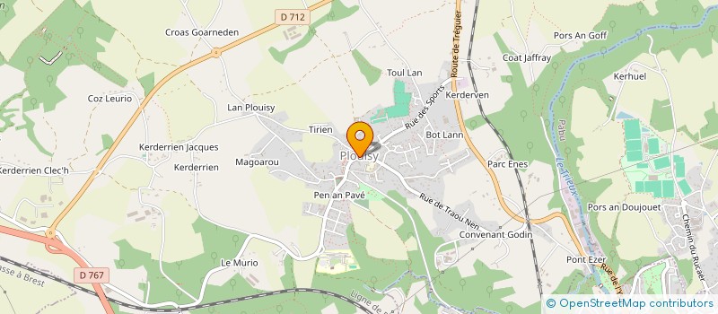 localisation de l'entreprise L'ALIMENTATION CULTURELLE  PLOUISY