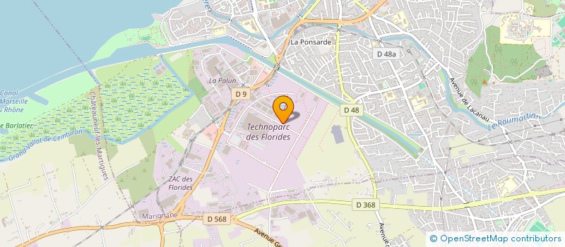 localisation de l'entreprise L'ALIMENTATION DE LA COTE BLEUE à MARIGNANE