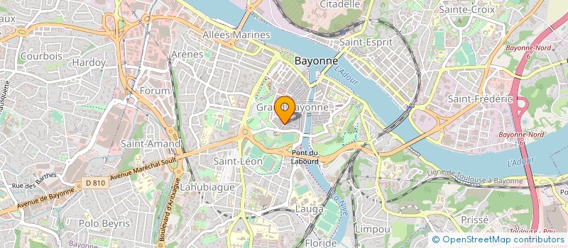 localisation de l'entreprise L'ALINEA à BAYONNE