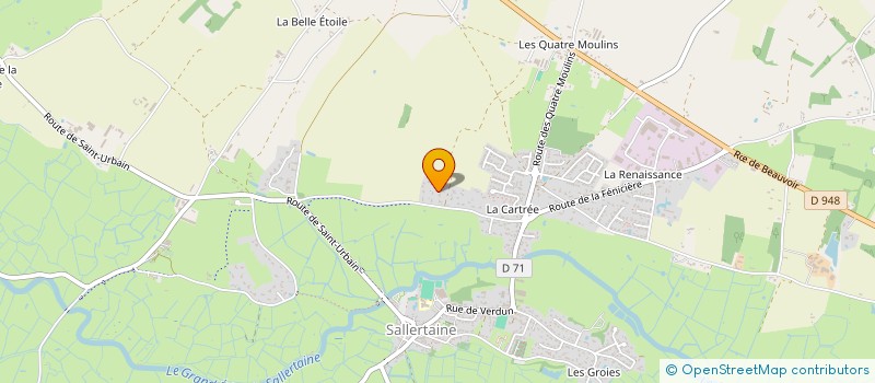 localisation de l'entreprise L'ALISIER à SALLERTAINE