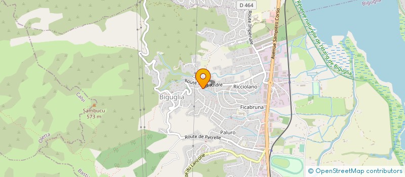 localisation de l'entreprise L'ALIVETU à BIGUGLIA