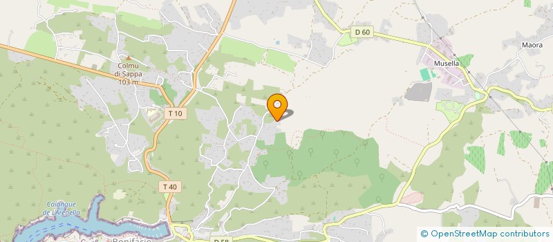 localisation de l'entreprise L'ALIVU SALGINCU à BONIFACIO