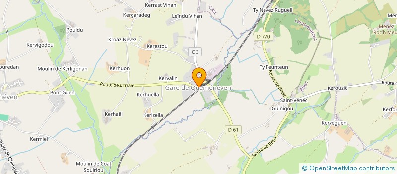 localisation de l'entreprise L'ALIZE  QUEMENEVEN