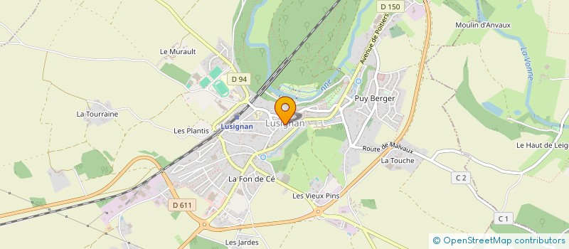 localisation de l'entreprise L'ALK ASSOCIATION DE KARATE A LUSIGNAN  LUSIGNAN