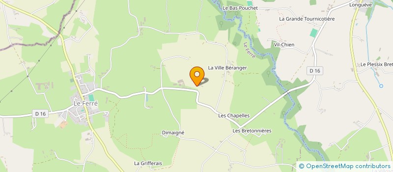 localisation de l'entreprise L'ALLEE DES CERISIERS  LE FERRE