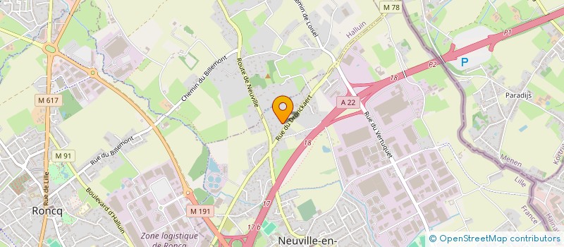 localisation de l'entreprise L'ALLEE DES PEUPLIERS à NEUVILLE-EN-FERRAIN