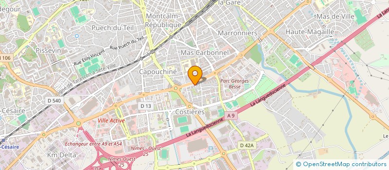 localisation de l'entreprise L'ALLEE DU PIZZ  NIMES