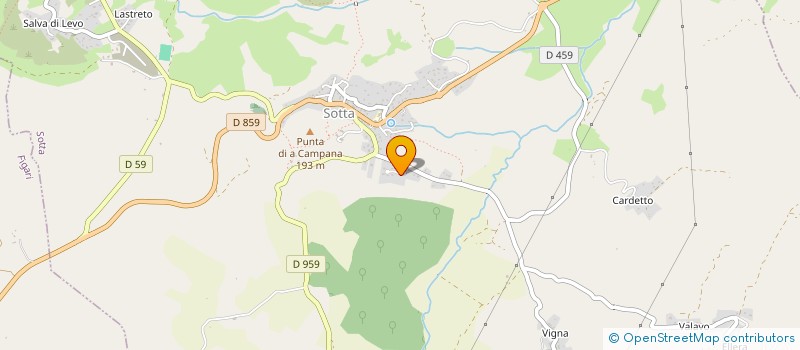 localisation de l'entreprise L'ALLEGRIA  SOTTA