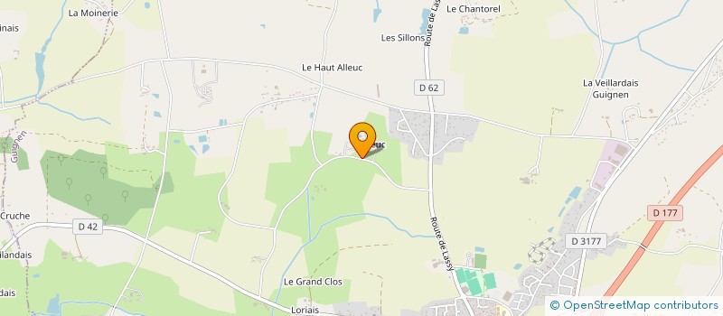 localisation de l'entreprise L'ALLEUC IMMOBILIER  GUIGNEN