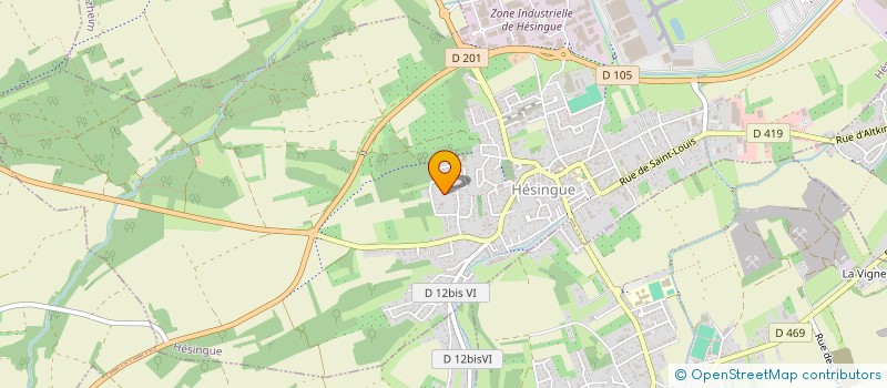 localisation de l'entreprise L'ALLIANCE  HESINGUE