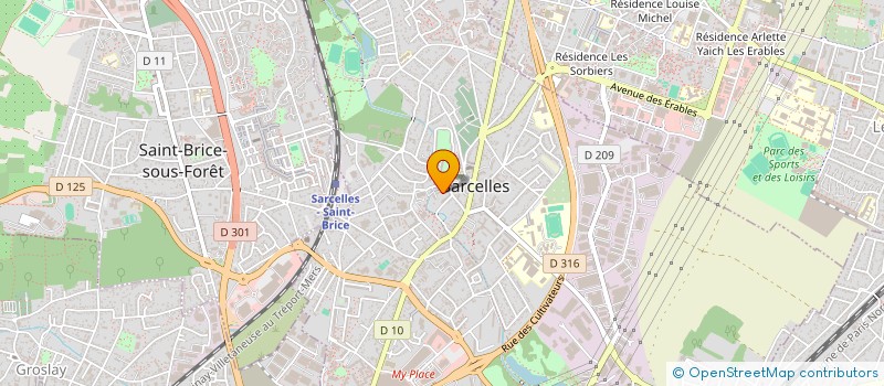 localisation de l'entreprise L ALLIANCE  SARCELLES