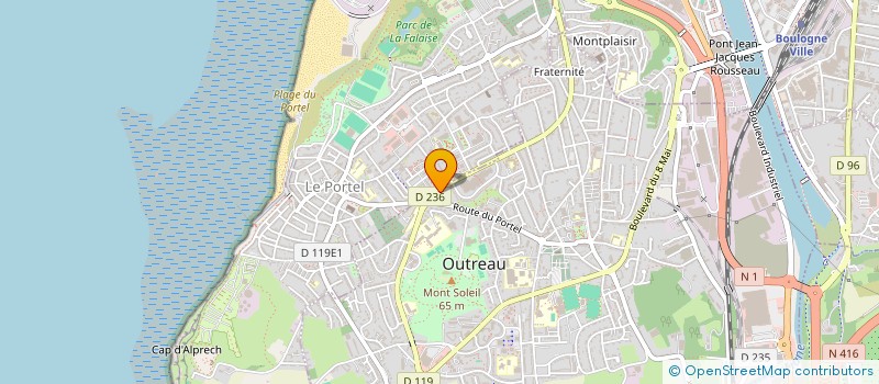 localisation de l'entreprise L'ALLIANCE  OUTREAU