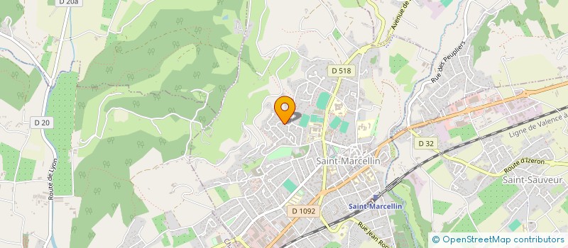 localisation de l'entreprise L'ALLIANCE DE L'AMITIE FRANCO RUSSE  SAINT-MARCELLIN