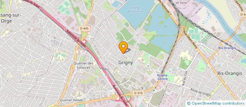 localisation de l'entreprise L'ALLIANCE DES LACS à GRIGNY