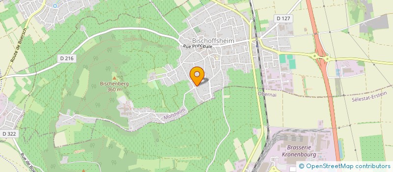 localisation de l'entreprise L'ALLIANCE FAMILIALE  BISCHOFFSHEIM