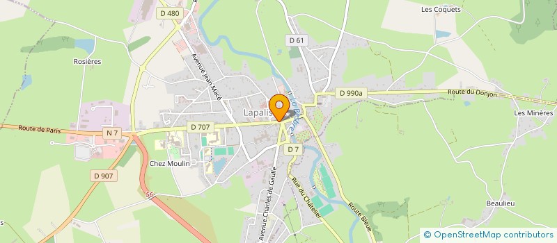 localisation de l'entreprise L'ALLIER DU VIN à LAPALISSE