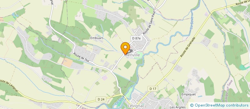 localisation de l'entreprise L'ALOUETTE BLEUE PRODUCTION  MENVILLE