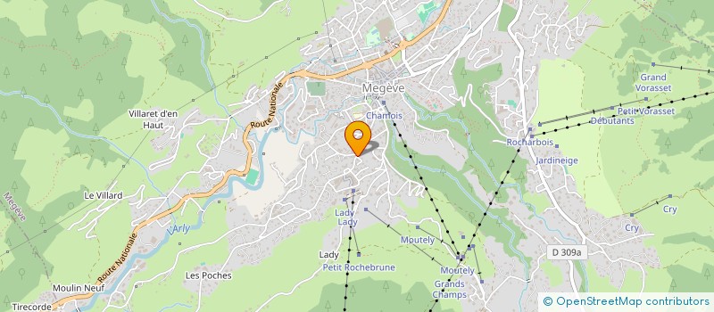 localisation de l'entreprise L'ALP HOTEL S A R L  MEGEVE