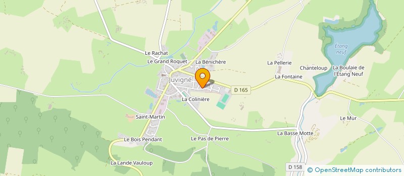 localisation de l'entreprise L'ALPAGE  SAINT-HILAIRE-DU-MAINE