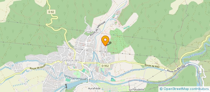 localisation de l'entreprise L'ALPAGE à GREOUX-LES-BAINS