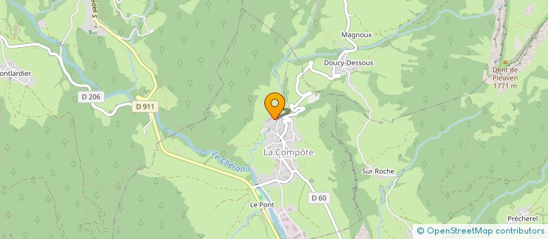 localisation de l'entreprise L'ALPAGE DU SOLLIER  LA COMPOTE