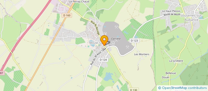 localisation de l'entreprise L'ALPAGE FROMAGERIE  MOZE-SUR-LOUET