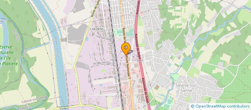 localisation de l'entreprise L'ALPHABET  SALAISE-SUR-SANNE