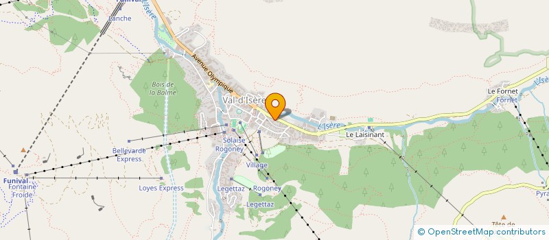 localisation de l'entreprise L'ALPIN  VAL-D'ISERE