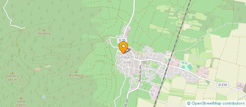 localisation de l'entreprise L'ALSACIA  DAMBACH-LA-VILLE