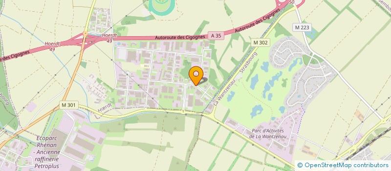 localisation de l'entreprise L ALSACIENNE DE GASTRONOMIE  HRDT