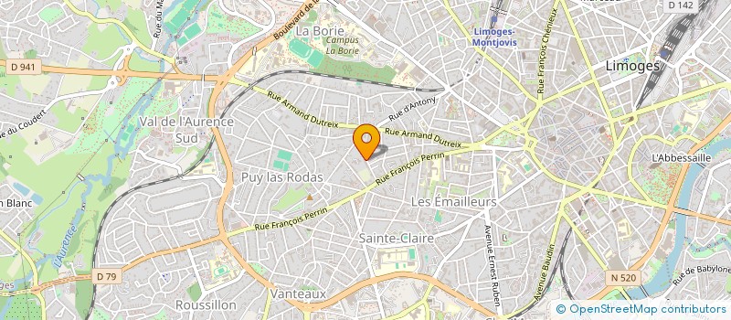 localisation de l'entreprise L'ALTESSE DE L'AIR à LIMOGES