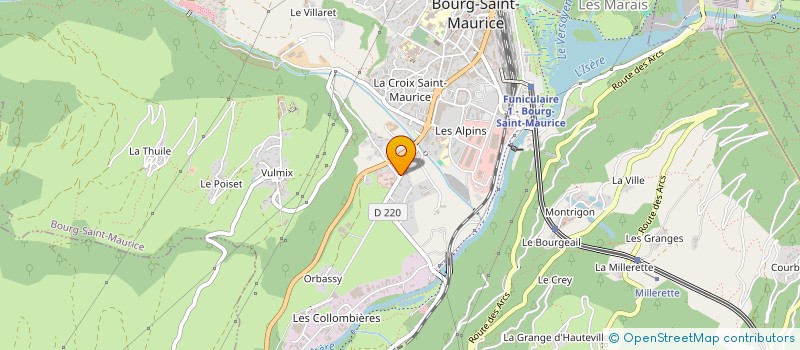 localisation de l'entreprise L'ALTI  AIME-LA-PLAGNE