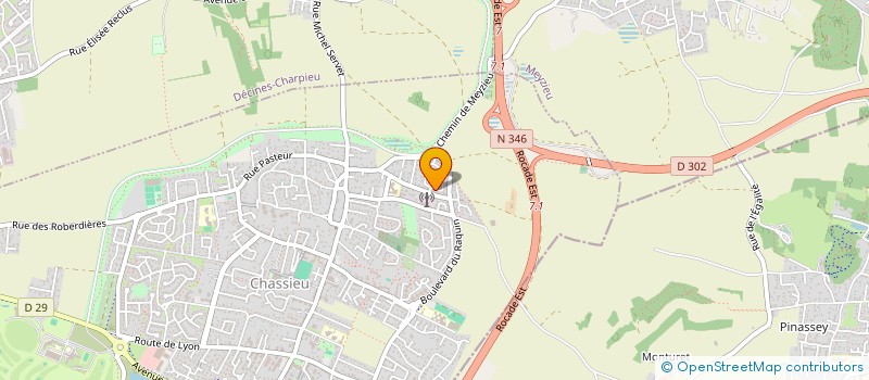 localisation de l'entreprise L'ALTIMA R  CHASSIEU