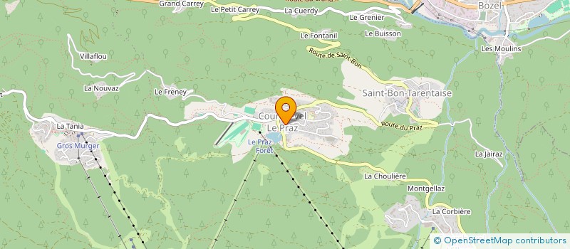 localisation de l'entreprise L'ALTITUDE à COURCHEVEL