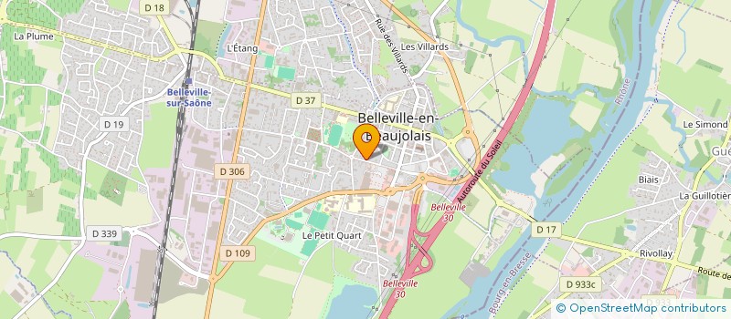 localisation de l'entreprise L ALUMINIUM METALLURGIQUE ALUMET à BELLEVILLE-EN-BEAUJOLAIS