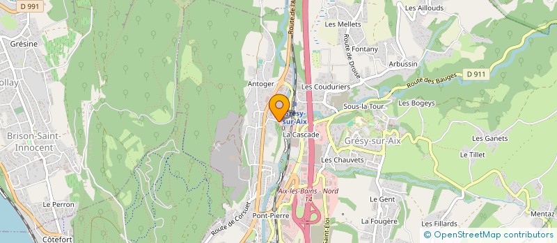 localisation de l'entreprise L'ALVEOLE  GRESY-SUR-AIX