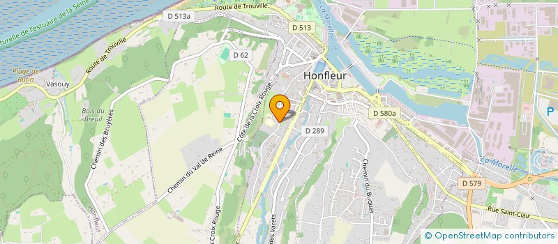 localisation de l'entreprise L'AMANDIER à HONFLEUR