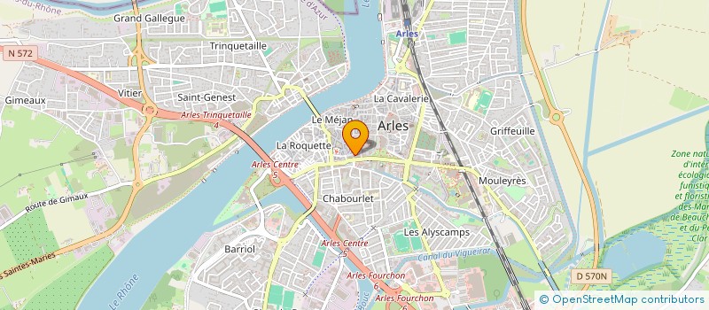 localisation de l'entreprise L'AMANDIER à ARLES