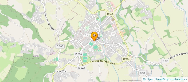localisation de l'entreprise L'AMANDIER à MORLAAS