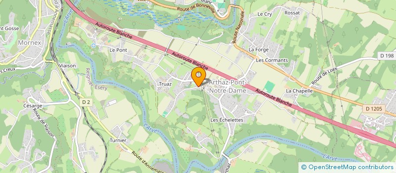 localisation de l'entreprise L ' AMANDIER  ARTHAZ-PONT-NOTRE-DAME