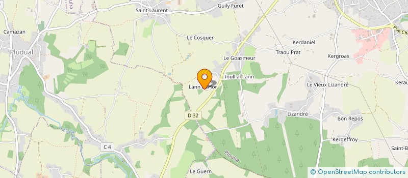 localisation de l'entreprise L'AMANDIER  PLOUHA